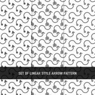 Vector Set of linear style arrow pattern
