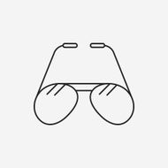 glasses line icon N17