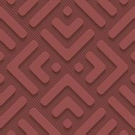 Marsala color vector seamless pattern with 3D effect N2