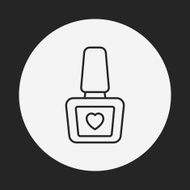 Nail polish line icon N9