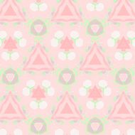 Cute abstract pink feminine pattern textiles