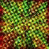 retro art green and gold background for design