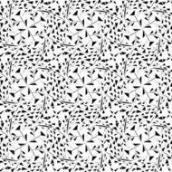 Black and white seamless pattern N68