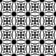 Black and white seamless pattern N70