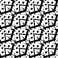 Black and white seamless pattern N74