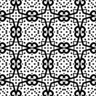 Black and white seamless pattern N76
