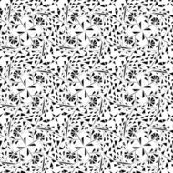 Black and white seamless pattern N81