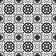 Black and white seamless pattern N82