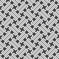 Seamless pattern of intersecting complex shapes