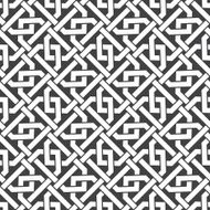 Seamless pattern of intersecting hexagonal braces