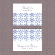 Business Card with geometric floral pattern N3