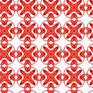 Seamless geometric floral pattern