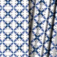 Seamless geometric floral pattern N3