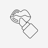 lipstick line icon N19