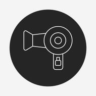 Hair dryer line icon N12