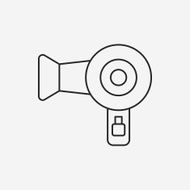 Hair dryer line icon N15