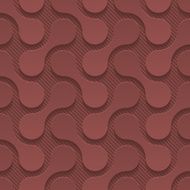 Marsala color vector seamless pattern with 3D effect N7