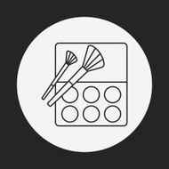 Eye shadow line icon N7