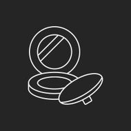 makeup powder line icon N5