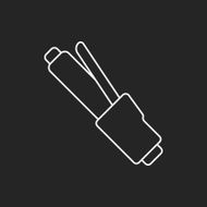 Hair curlers line icon N5