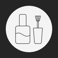 Nail polish line icon N13