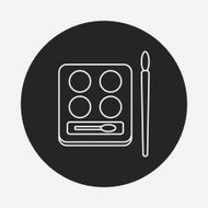 Eye shadow line icon N9