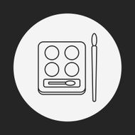 Eye shadow line icon N11