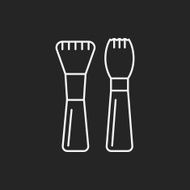 makeup brush line icon N9
