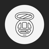 Eye shadow line icon N15