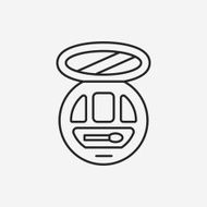 Eye shadow line icon N16