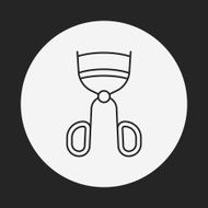 Eyelash curler line icon N5