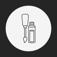 Nail polish line icon N21