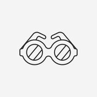 glasses line icon N25