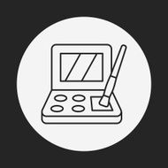 Eye shadow line icon N19