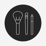 makeup brush line icon N12