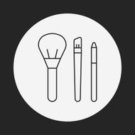 makeup brush line icon N14