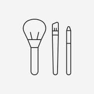 makeup brush line icon N15