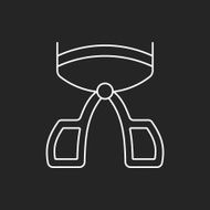 Eyelash curler line icon N8