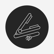 Hair curlers line icon N10