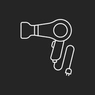 Hair dryer line icon N17