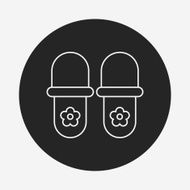 slippers line icon N4