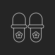 slippers line icon N5
