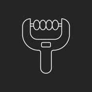 Face massagers line icon N3