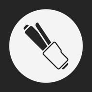 Hair curlers icon N6