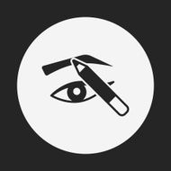 Painted eyebrows icon N4