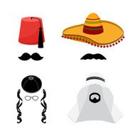 Turkish mexican arabic and jewish hats