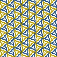 Vintage noisy textured diagonal wavy striped background Seamless pattern Vector N6
