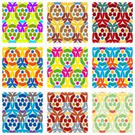 Set Of Nine Textured Natural Seamless Patterns Backgrounds N5