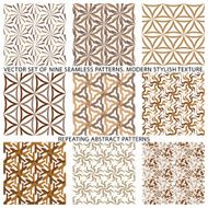 Set Of Nine Textured Natural Seamless Patterns Backgrounds N6