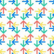 Flat Style Seamless Arrow Vector Pattern website texture